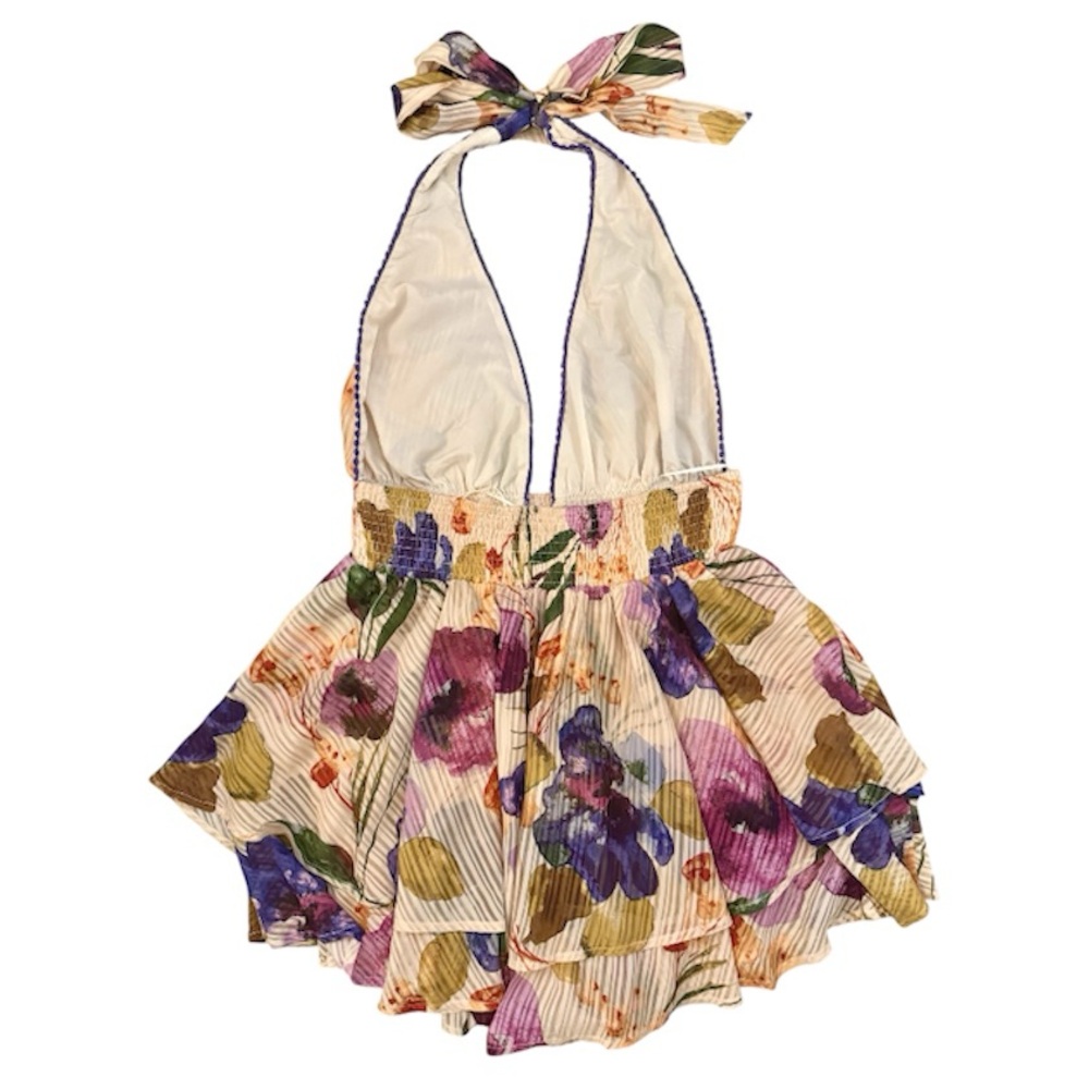 [Fashion Nova] Floral Halter Romper - Picture 5 of 5
